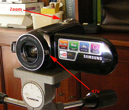 Samsung HMX-H100 video cam