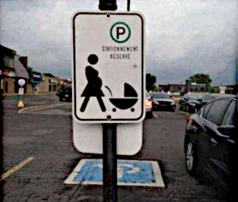 reserved for pregnant women who pee on babies